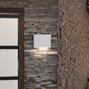 Nova Luce Tick - Außenwandleuchte - 11,5 x 9 x 3 cm - 4W LED inkl. - IP54 - Sand Weiß