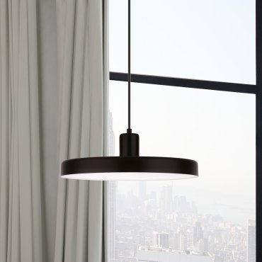 Nova Luce Chioto - Pendelleuchte - Ø 36 x 120 cm - schwarz