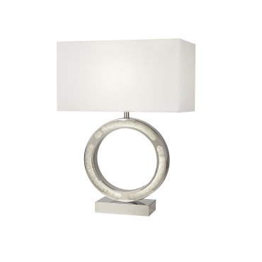 Searchlight Alaska - Tischleuchte - 32 x 60 cm - 9W LED inkl - weiß und chrom