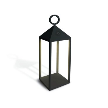 ONE Light Rechargeable Path Light - Stehleuchte - 14 x 14 x 46 cm - 3W LED inkl. - IP54 - schwarz