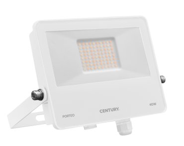 Century Italia Porteo CCT - Strahler - 22,4 x 3,6 x 20,3 cm - 40W LED inkl - einstellbare Lichtfarbe - IP65 - weiß