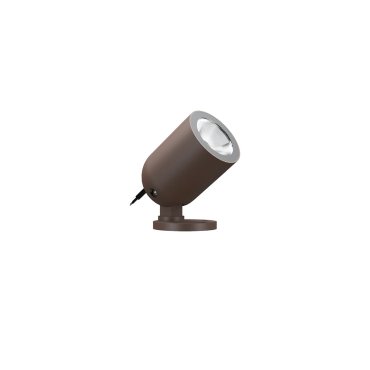 VK Lighting Sui - Bodenstrahler für Außen - Ø 7 x 9,8 cm - 12W LED inkl. - IP65 - Rustbraun