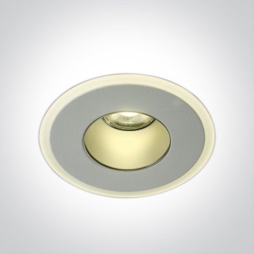 ONE Light LED Decorative Range - Einbaustrahler - Ø 90 mm, Ø 70 mm Einbaumaß - 8W LED inkl. - IP40 - weiß
