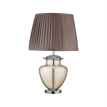 Searchlight Elina - Tischleuchte - 69 cm - braun und bernsteinfarben