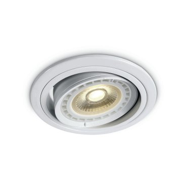 ONE Light Adjustable Round - Einbaustrahler - Ø 175 mm, Ø 155 mm Einbaumaß - weiß