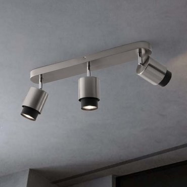 Nova Luce Ison - Aufbaustrahler 3L - 58 x 17 x 14 cm - Satin Nickel