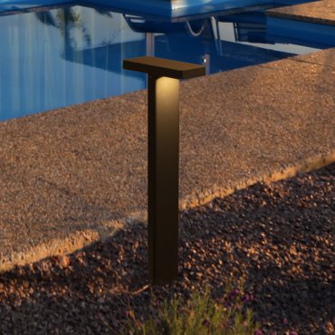 Nova Luce Poet - Gartenleuchte - 23,5 x 65 x 10 cm - 16W LED inkl. - IP65 - dunkel anthrazit