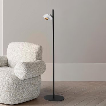 Nova Luce Kedros - Stehleuchte - Ø 30 x 131 cm - 9W dimmbar LED inkl. - weiß