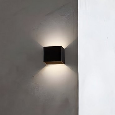 Nova Luce Epic - wandleuchte - 9,8 x 10 x 9 cm - 6W LED inkl. - schwarz