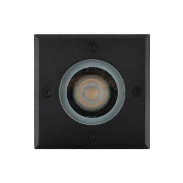 Leuchtenkönig Hades - quadratischer Bodenspot für außen - 110 x 110 mm, Ø100 mm versenkt - IP67 - schwarz