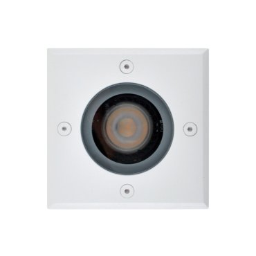 Leuchtenkönig Hades - quadratischer Bodenspot für außen - 110 x 110 mm, Ø100 mm versenkt - IP67 - weiß