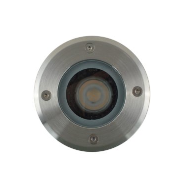 Leuchtenkönig Hades - runder Bodenspot für den Außenbereich - Ø 110 mm, Ø100 mm versenkt - IP67 - Chrom matt
