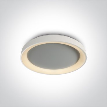 ONE Light LED Dekorative Plafo - Deckenleuchte - Ø 37,5 x 5,7 cm - 30W dimmbare LED inkl. - weiß