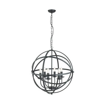Searchlight Orbit - Kronleuchter - Ø 60 x 210 cm - mattschwarz