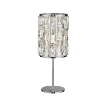 Searchlight Bijou - Tischleuchte - Ø 19,5 x 47 cm - Chrom