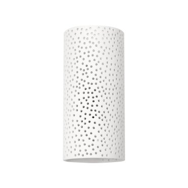 Nova Luce Sandro - Wandleuchte - 11 x 11 x 24 cm - weißer Gips