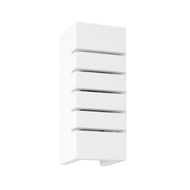 Nova Luce Sandro - Wandleuchte - 9,5 x 9 x 24,5 cm - weißer Gips