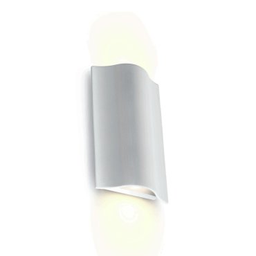 ONE Light Roof Tile - Außenwandleuchte - 12 x 5 x 19 cm - 2 x 6W LED inkl - IP54 - weiß