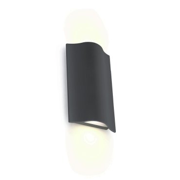 ONE Light Roof Tile - Außenwandleuchte - 12 x 5 x 19 cm - 2 x 6W LED inkl. - IP54 - anthrazit