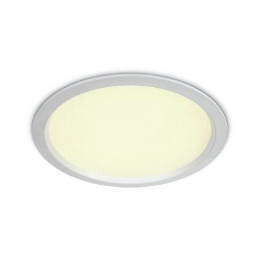 ONE Light UGR19 Office Range - Einbaustrahler - Ø 220 mm, Ø 205 mm Einbaumaß - 30W LED inkl. - IP44 - weiß - weiße Lichtfarbe