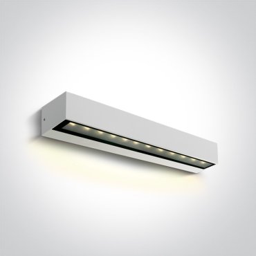 ONE Light Linear Outdoor Series Simple Sided - Wandleuchte - 38 x 7,6 x 6,6 cm - 9W LED inkl - IP65 - weiß
