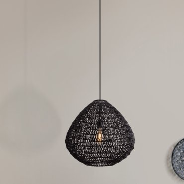 Nova Luce Melody - Hängelampe - Ø 50 x 200 cm - schwarz