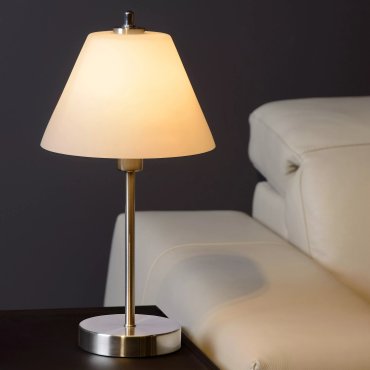 Lucide Touch Two - Tischleuchte - 42 cm - Chrom satiniert