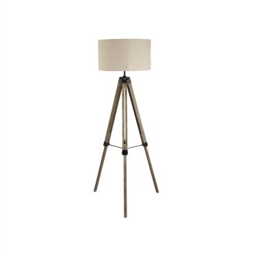 Searchlight Easel - Stehleuchte - 144,5 cm - cremefarbenes Leinen