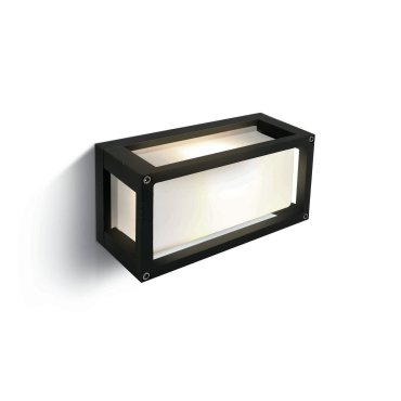 ONE Light Outdoor E27 Square - Außenwandleuchte - 25 x 9,5 x 12,5 cm - IP54 - schwarz