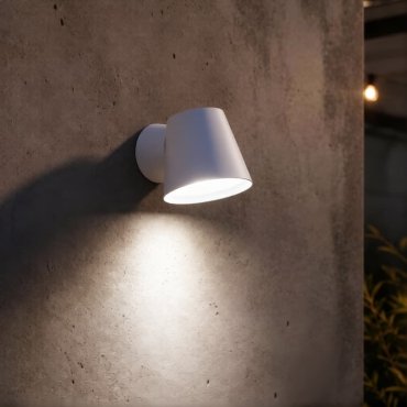 VK Lighting Kupo - Außenwandleuchte - Ø 11,5 x 11,4 cm - IP65 - Sand Weiß