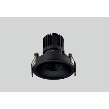 Maxlight Galexo - Einbaustrahler - Ø 84 mm, Ø 75 mm Einbaumaß - inkl. 7W LED - schwarz