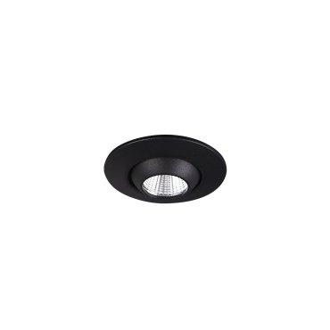 Maxlight Yuca Round - Einbaustrahler - Ø 55 mm, Ø 45 mm Einbaugröße - inkl. 3W LED - schwarz
