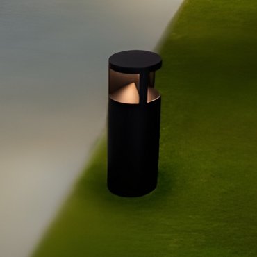 Nova Luce Soul - Gartenpfosten - 16 x 43 cm - 24W LED inkl. - IP65 - Sand schwarz
