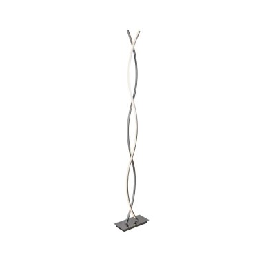 Searchlight Platt - Stehleuchte - 151,7 cm - 20W LED inkl - chrom und weiß