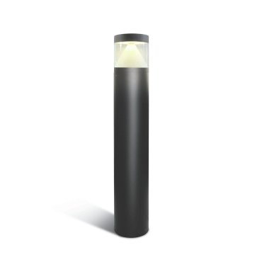 ONE Light LED Poller Range - Gartenleuchte - Ø 16 x 100 cm - 20W LED inkl. - IP65 - anthrazit - warmweiße Lichtfarbe