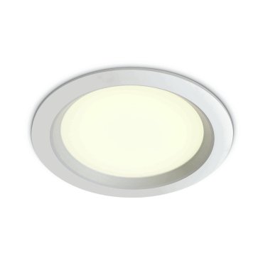 ONE Light Budget Downlight Range - Einbaustrahler - Ø 235 mm, Ø 210 mm Einbaumaß - 24W LED inkl. - weiß - Lichtfarbe warmweiß