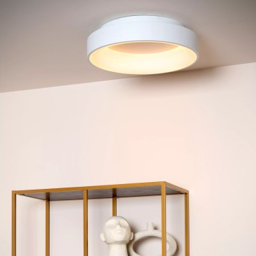 Lucide Mirage - Deckenleuchte - Ø 45 x 11,5 cm - 33W dimmbare LED inkl - weiß