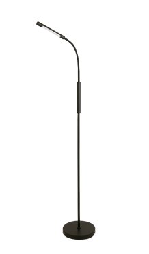 Searchlight Schwanenhals - Wiederaufladbare Leselampe - Ø 23 x 162 cm - 3W dimmbare LED inkl - schwarz