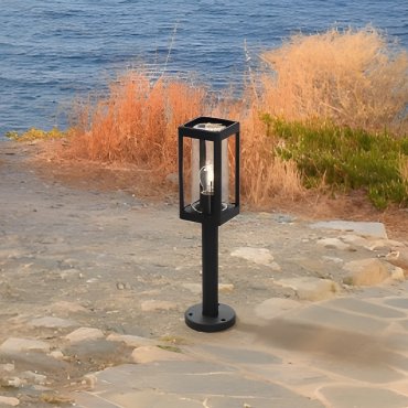 Nova Luce Figo - Gartenpfosten - 11 x 50 x 11 cm - IP54 - dunkel anthrazit