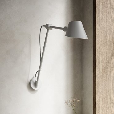 Design for the People Stay - Wandleuchte mit Schalter - 72,3 x 54,5 cm - grau