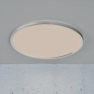 Nordlux Oja - Deckenleuchte für Badezimmer - Ø 43 x 2,5 cm - 3 Stufen Moodmaker SceneSelect Funktion (3000K-4000K) - 19W LED inkl. - IP54 - Chrom