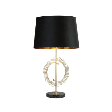 Searchlight Roman - Tischleuchte - 56 cm - schwarz und gold