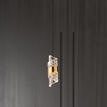 Nova Luce Seneca - Hängelampe - Ø 13 x 150 cm - 9W LED inkl. - gold und schwarz