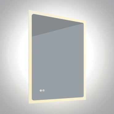 ONE Light Defog Mirrors - Spiegel mit Beleuchtung - 60 x 2,5 x 80 cm - 20W dimmbare LED inkl - IP44 - Aluminium