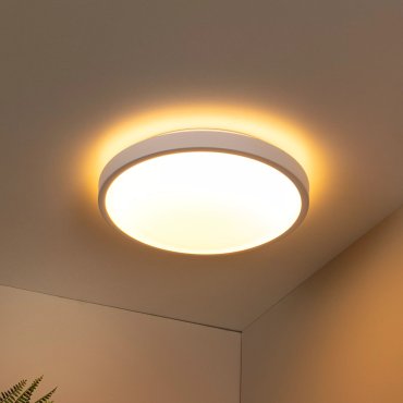 Lucide Dasher - Deckenleuchte - Ø 41 x 10,6 cm - 24W LED inkl - IP44 - weiß