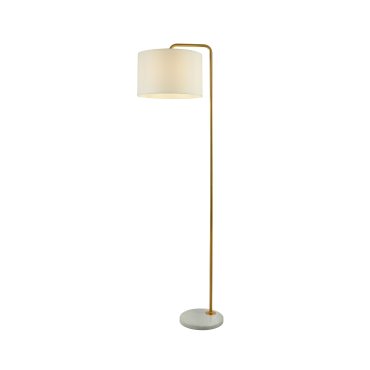 Searchlight Gallow - Stehleuchte - 155 cm - Gold und Opalweiß