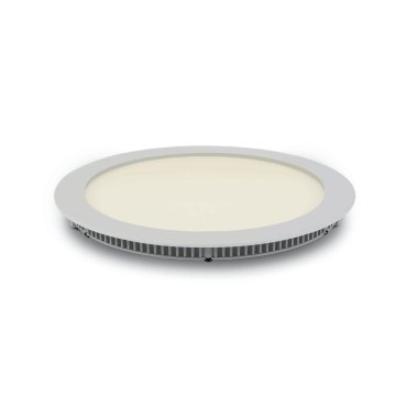 ONE Light Round Recessed Panels - Deckeneinbauleuchten - Ø 22,3 x 2,2 cm - 18W LED inkl. - IP40 - weiß - warmweiße Lichtfarbe