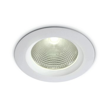 ONE Light COB Downlight Range - Einbaustrahler - Ø 170 mm, Ø 145 mm Einbaugröße - inkl. 20W LED - weiß - Lichtfarbe warmweiß
