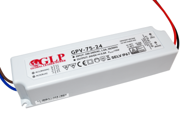 GLP LED-Treiber - 24Vdc/230V - IP67 - 75W - nicht dimmbar