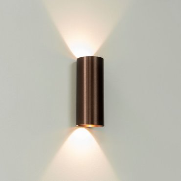 Artdelight Brody2 - Wandleuchte - 7,2 x 7,2 x 18 cm - 2 x 4W dimmbare LED inkl. - IP54 - Bronze gebürstet